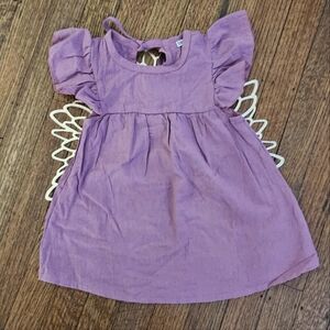 NWT Itty Bitty Plum Tie Back Dress Size 12 months
